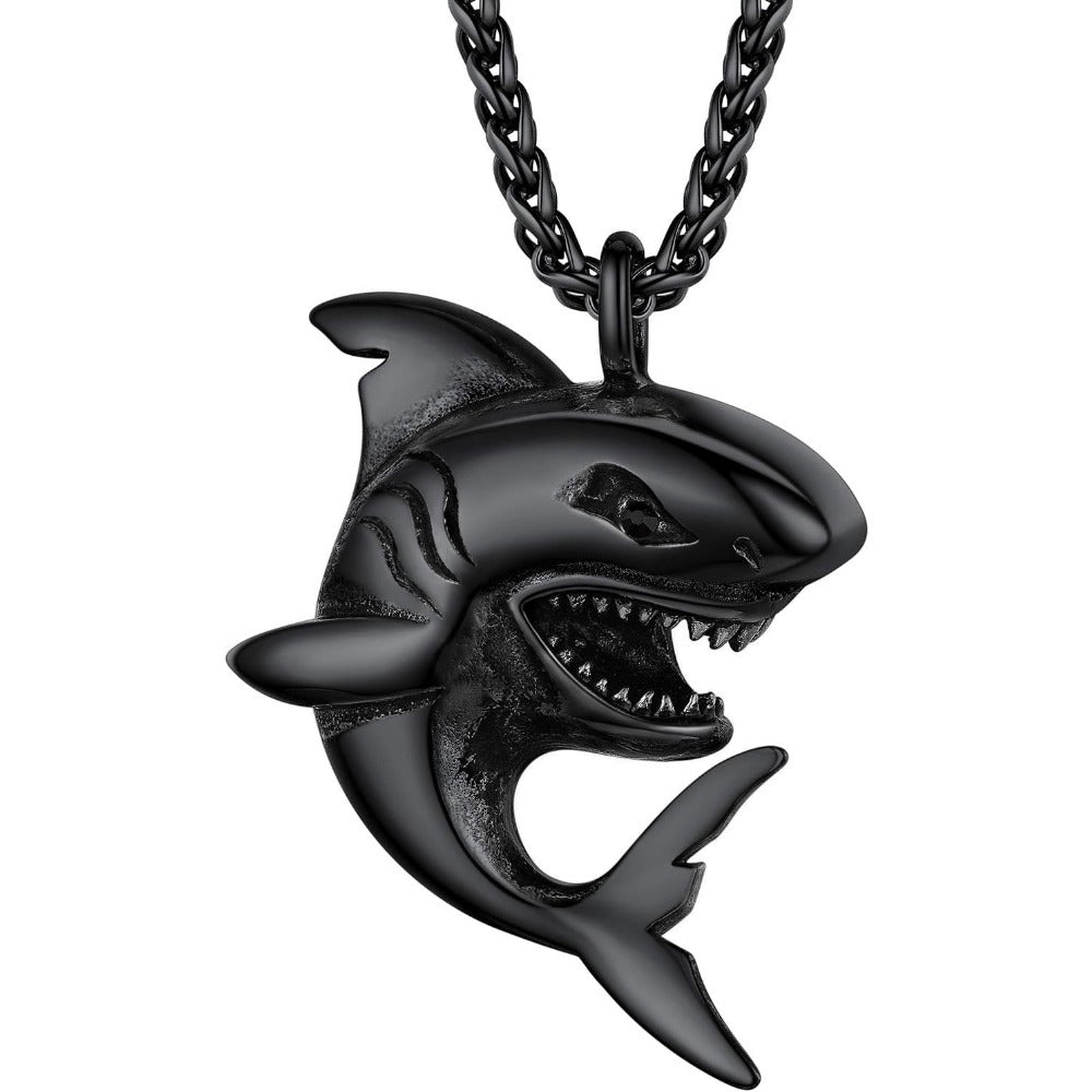 PROSTEEL Stainless Steel Animal Punk Rock Shark Adjustable Necklace for Men Women