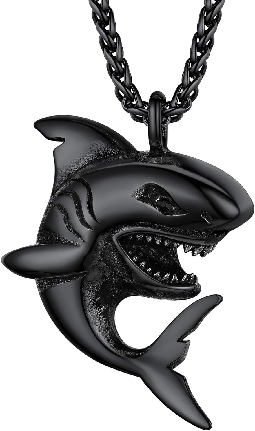 PROSTEEL Stainless Steel Animal Punk Rock Shark Adjustable Necklace for Men Women