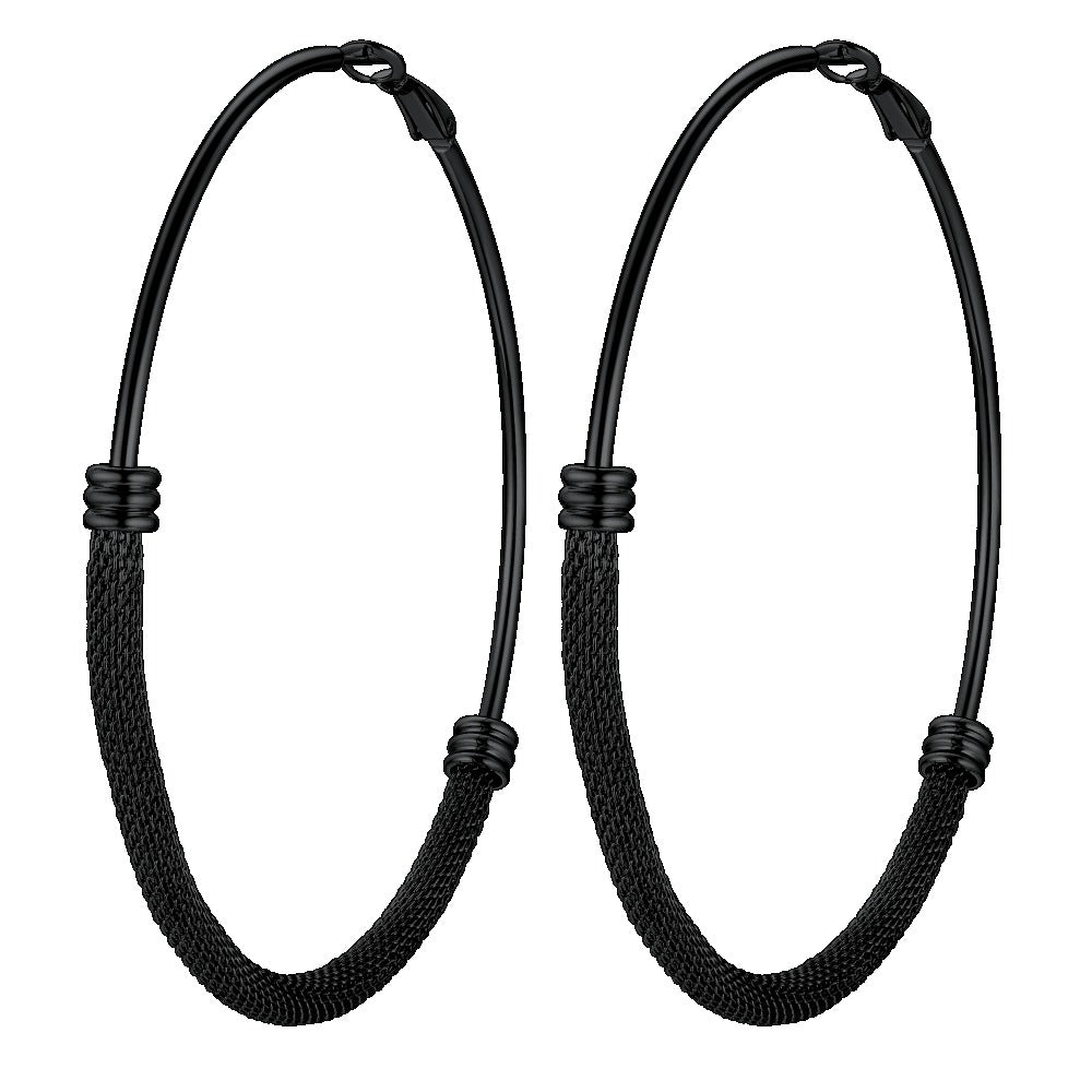 PROSTEEL Gold Plated Hoop Hinged Earrings for Women Hypoallergenic Stainless Steel