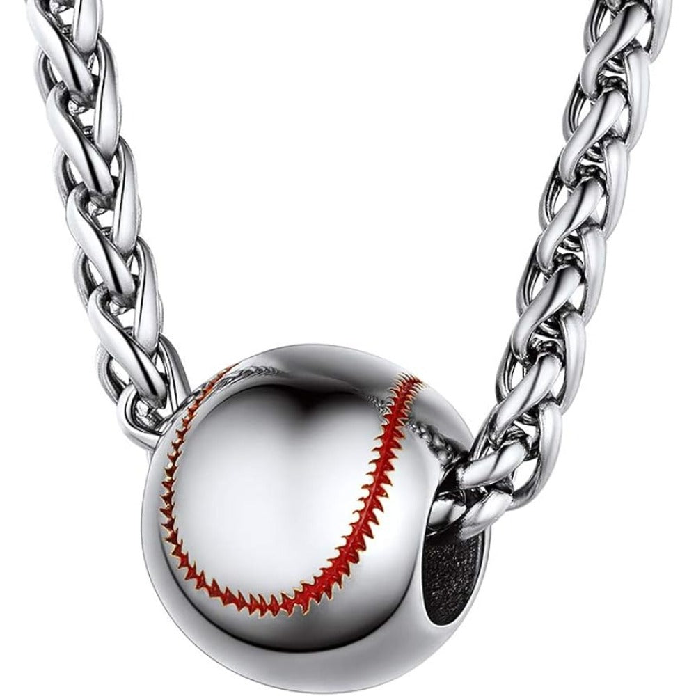 PROSTEEL Baseball Sports Stainless Steel Softball Pendant Necklaces For Men