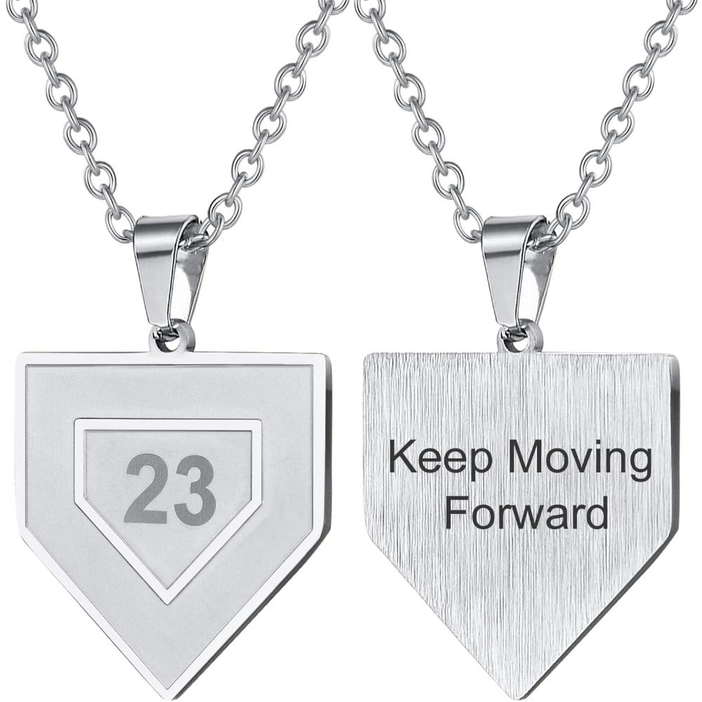 PROSTEEL Baseball Shield Stainless Steel Sports Softball Pendant Necklaces